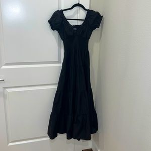 Danielle Bernstein Black Midi Dress